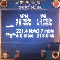 Bild: OLED mit Anzeige der Verbindungsdaten Bild: OLED mit Anzeige der Verbindungsdaten